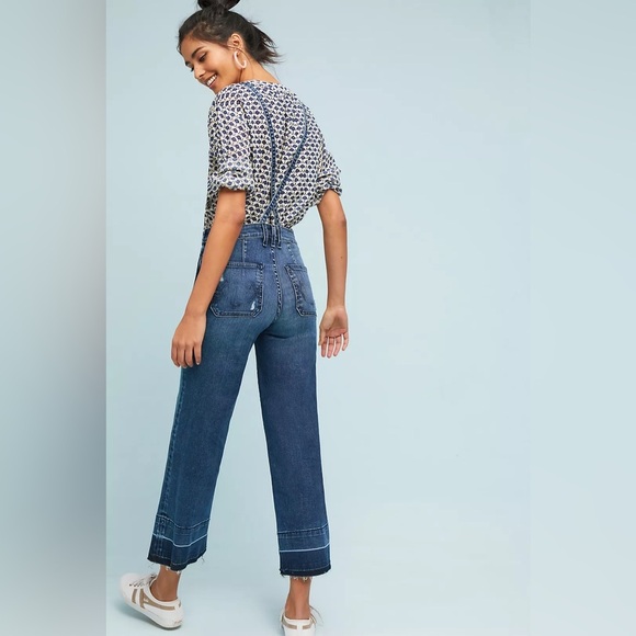 Anthropologie McGuire Huffine Culotte Overalls - Picture 2 of 11